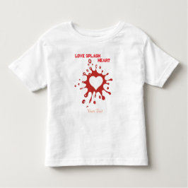 Camiseta Infantil Heart Splash Art – Creative Love Expression Design