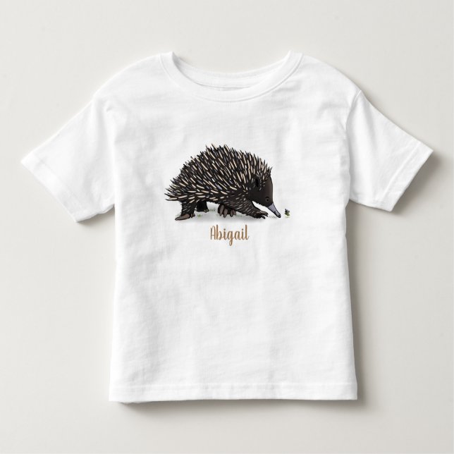 Camiseta Infantil Hedida bonita com ilustração de desenho animado de (Frente)