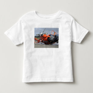 Camiseta Infantil Helicóptero do golfinho MH-65 deixado de funciona