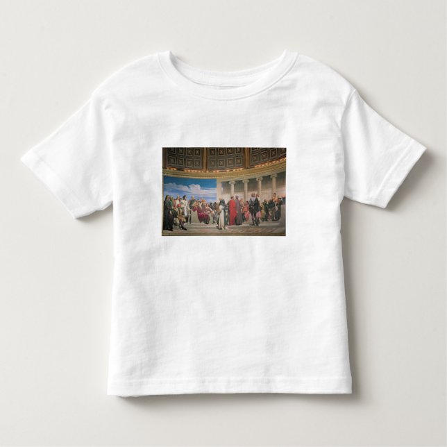 Camiseta Infantil Hemiciclo: Artistas de todas as idades, detalhe do (Frente)