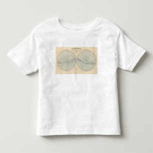 Camiseta Infantil Hemisfério de Celeste do Planisphere