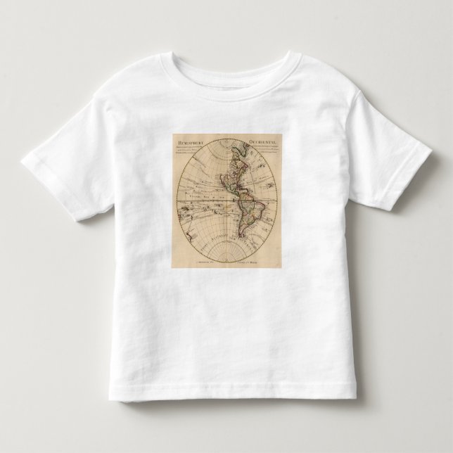 Camiseta Infantil Hemisfério ocidental 3 (Frente)