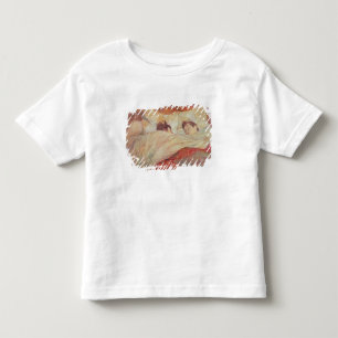 Camiseta Infantil Henri de Toulouse-Lautrec a cama, c.1892-95