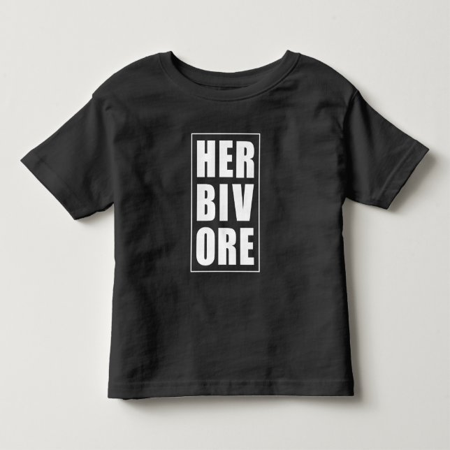 Camiseta Infantil Herbivore | Planta (Frente)
