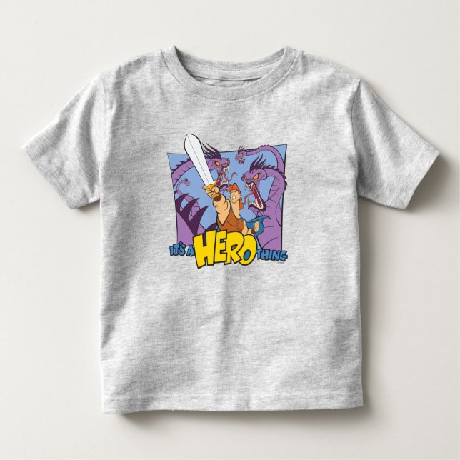 Camiseta Infantil Hercules vs Hydra - It's a HERO Thing Toddler T-sh (Frente)