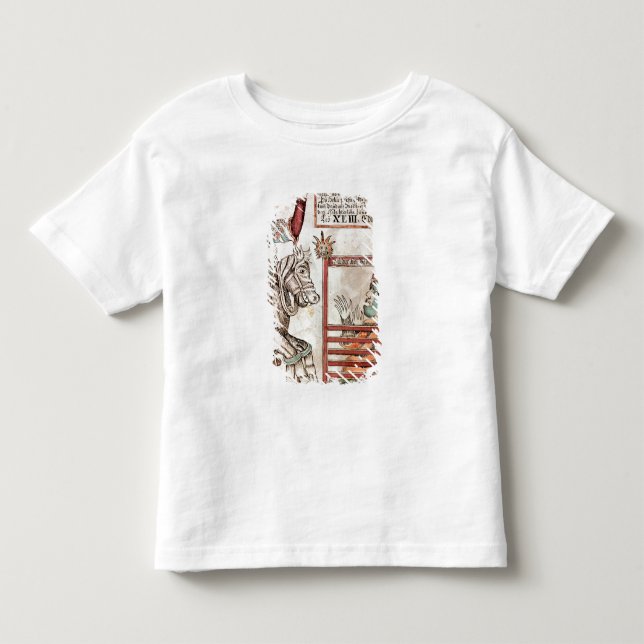 Camiseta Infantil Hermod montado em Sleipnir (Frente)