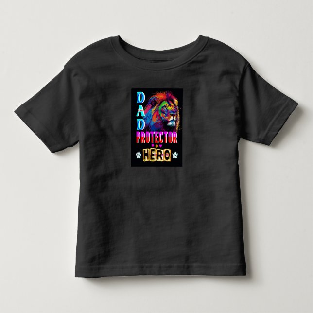 Camiseta Infantil Herói protetor do pai (Frente)