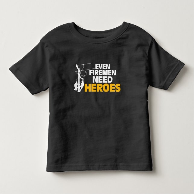 Camiseta Infantil Heróis engraçados da necessidade dos bombeiros do (Frente)