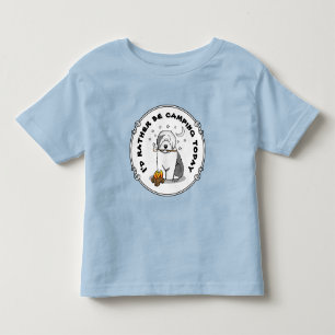 Camiseta Infantil Hiker Camper Antiga Cinza de Cachorro Inglês 1