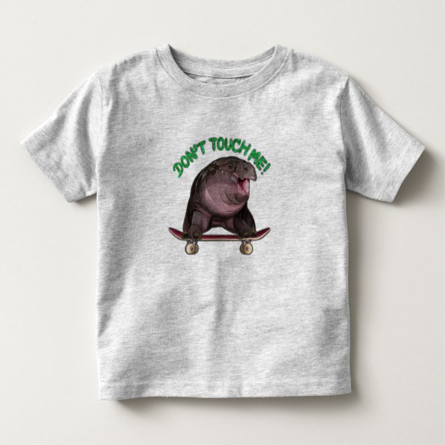 Camiseta Infantil Hipopótamo Moodeng  (Frente)
