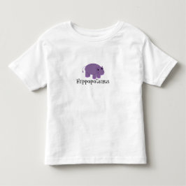 Camiseta Infantil Hipopótamo Roxo