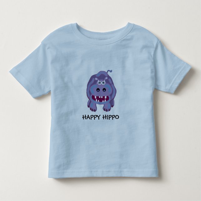 Camiseta Infantil hippo feliz (Frente)