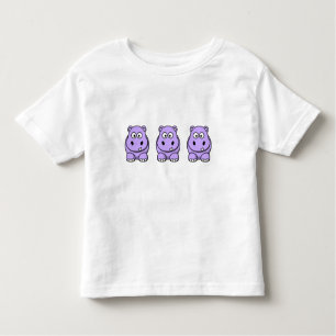 Camiseta Infantil Hippo Lavanda