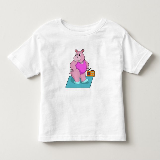 Camiseta Infantil Hippo na Malhação com Radio.PNG (Frente)