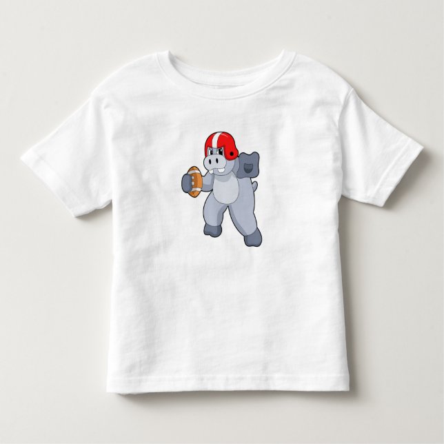 Camiseta Infantil Hippo no Futebol (Frente)