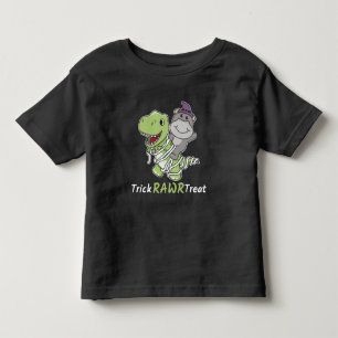Camiseta Infantil Hippo Trick Rawr Treat T-rex Mummy Costume