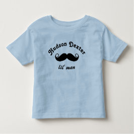 Camiseta Infantil Hipster personalizado negro do bigode