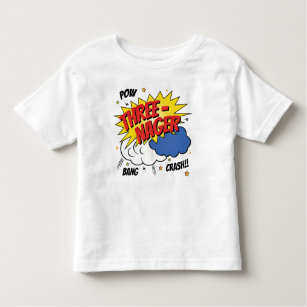 Camiseta Infantil História em quadrinhos Style Threenager Toddler T-
