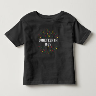 Camiseta Infantil História Negra Americano-Africano Juneteenth 1865