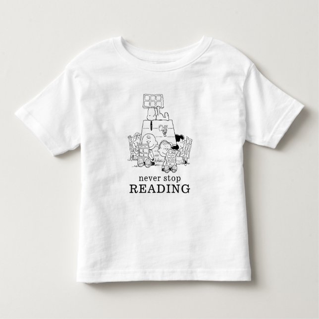 Camiseta Infantil Histórias em quadrinhos de Leitura da Gangue do Am (Frente)
