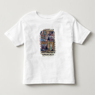 Camiseta Infantil Historiated rubrica "C" que descreve Conrad III
