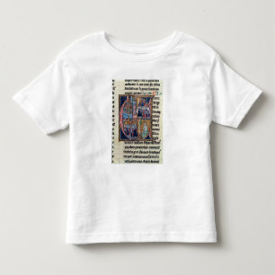 Camiseta Infantil Historiated rubrica "C" que descreve Conrad III