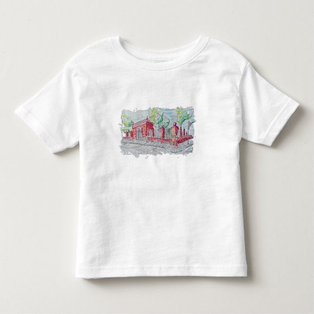 Camiseta Infantil Historic Red Brick Entrance (Frente)