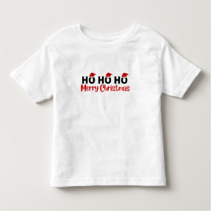 Camiseta Infantil ho ho ho ho ho feliz natal T-Shirt