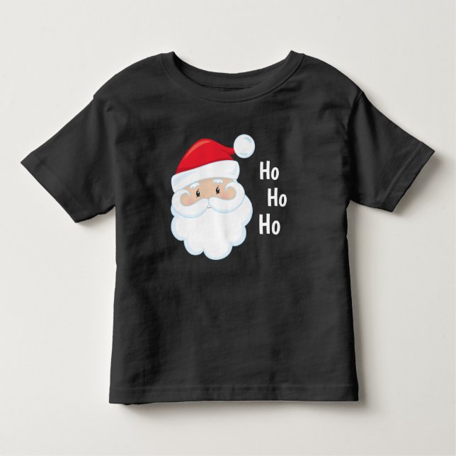 Camiseta Infantil Ho Ho Ho Papais noeis Enfrentam Férias de Natal Ve (Frente)