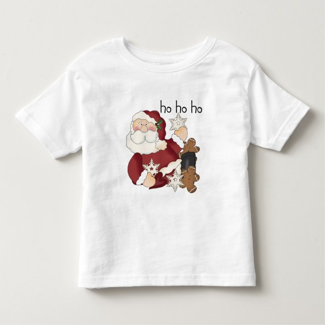 Camiseta Infantil Ho Ho Papais noeis T-shirts e presentes (Frente)