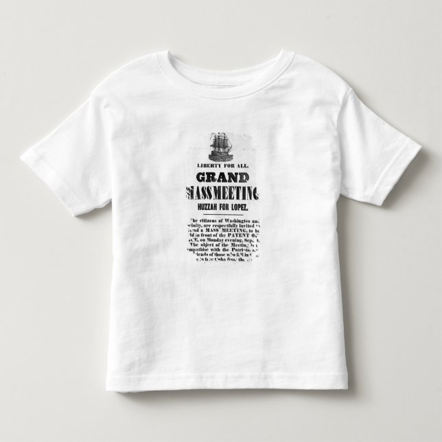 Camiseta Infantil Ho, para Cuba (Frente)