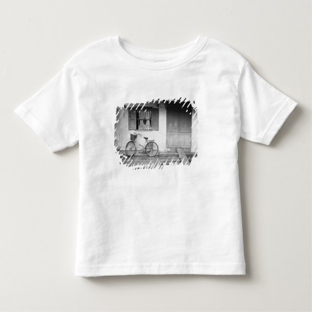 Camiseta Infantil Hoi An Vietnam, Casa com Bicicleta (Frente)