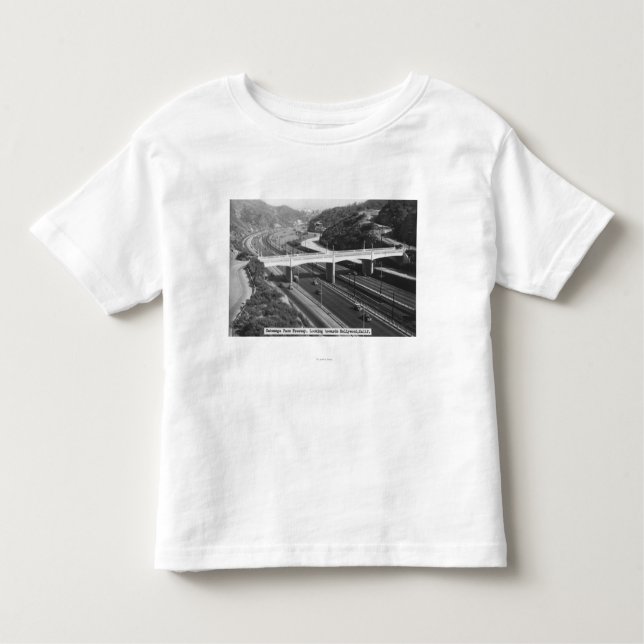 Camiseta Infantil Hollywood, opinião da autoestrada da passagem de (Frente)