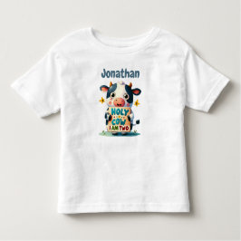 Camiseta Infantil Holy Cow, I'm Two!
