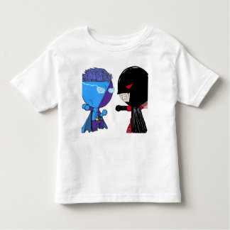 Camiseta Infantil Homem-Axiom vs. Camisa-T do Criança-Cabeça-de-Verm