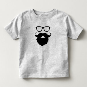 Camiseta Infantil Homem com Barba Engraçada Totalmente Crescida