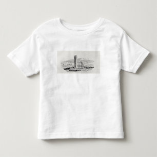 Camiseta Infantil Homem e menino por um Monumento