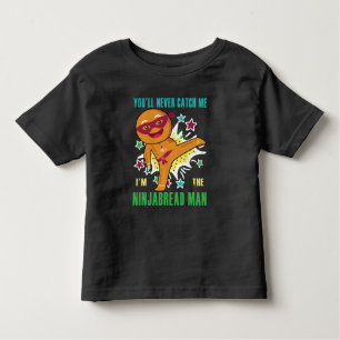 Camiseta Infantil Homem Ninjabread Nunca Me Pegará