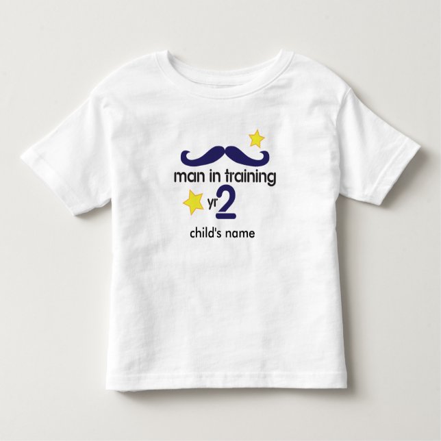 Camiseta Infantil Homem No segundo aniversário De Formação (Frente)