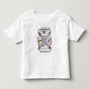 Camiseta Infantil Homens astecas que jogam Patoli