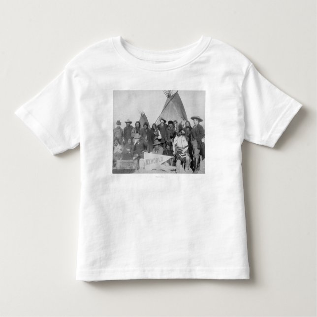 Camiseta Infantil Homens brancos (que incluem Buffalo Bill) e Lakota (Frente)