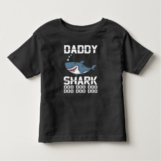 Camiseta Infantil Homens - Camiseta-T De Tubarão-Pai Doo Da Família 