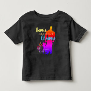 Camiseta Infantil Homie com Chromie extra com notas de música 2