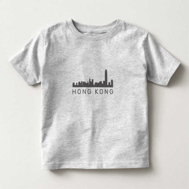 Camiseta Infantil Hong Kong Gift HK Skyline Gpresente (Frente)