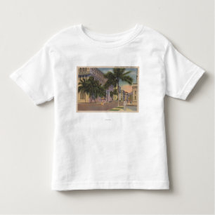 Camiseta Infantil Honolulu, HIView do Bishop St.Honolulu, HI