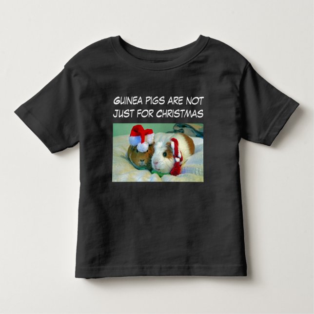 Camiseta Infantil Hoodie do Natal da cobaia (Frente)