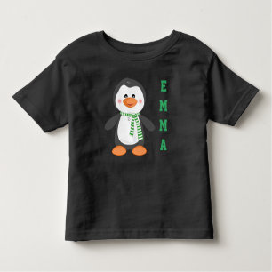 Camiseta Infantil Hoodie personalizado do pinguim