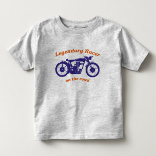 Camiseta Infantil Hoodie retro legal da motocicleta