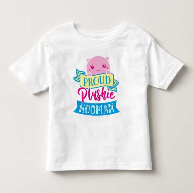 Camiseta Infantil Hooman de Plushie Orzonalizado Cute (Frente)