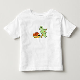 Camiseta Infantil Hóquei no gelo da Tartaruga